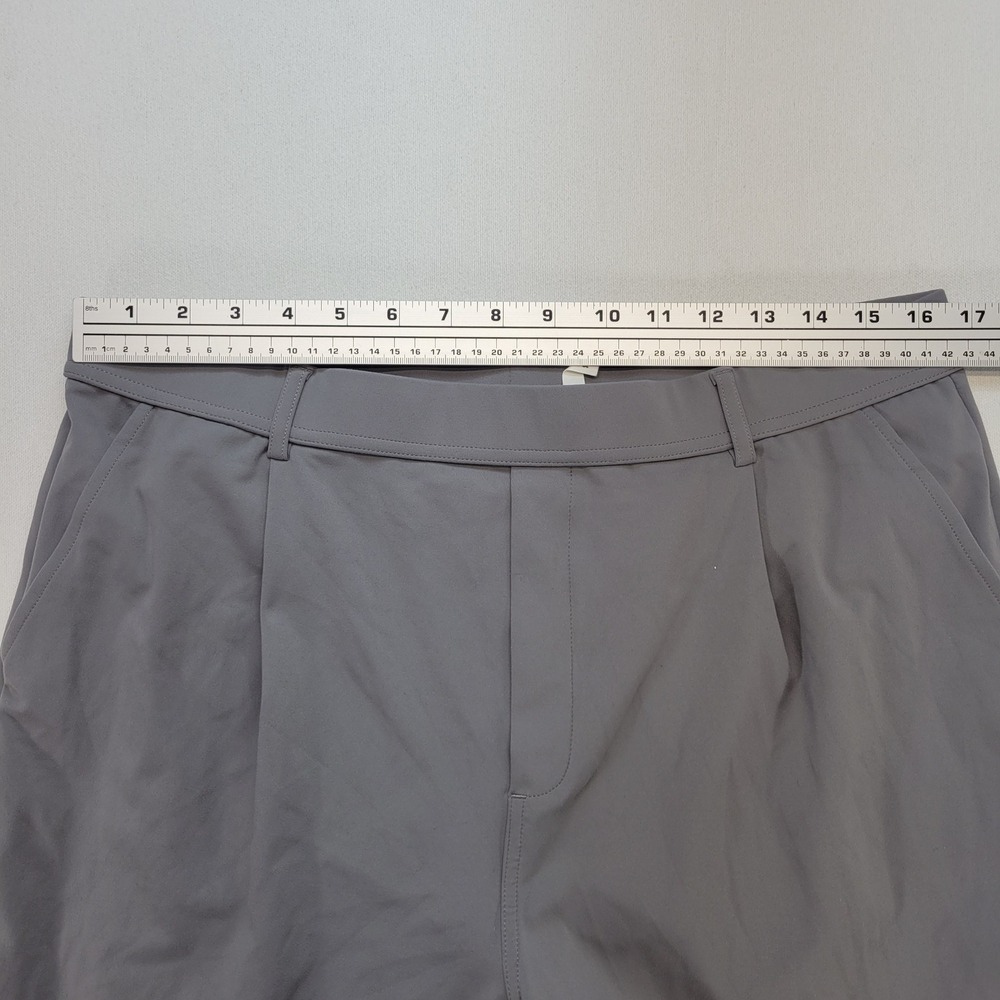 Halara Pleated Wide Leg Pants Womens XL Tall Gray High Waisted Stretch Trousers - Picture 8 of 11